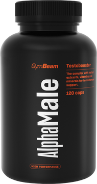 GymBeam AlphaMale TestoBooster unflavored 120 kapslí