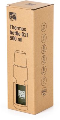 G21 Termoska na pití, khaki zelená 500 ml