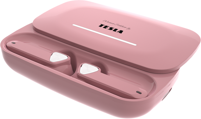 Tesla Sound EB20 - bezdrátová Bluetooth sluchátka (Pearl Pink)