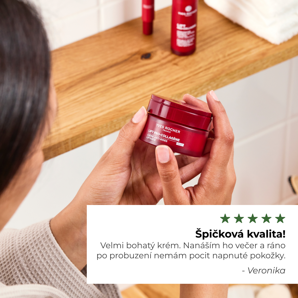 Yves Rocher LIFT PRO-COLLAGÈNE Noční vyhlazující péče proti vráskám 50 ml