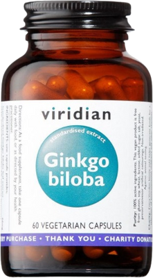 Viridian Ginkgo Biloba 60kapslí
