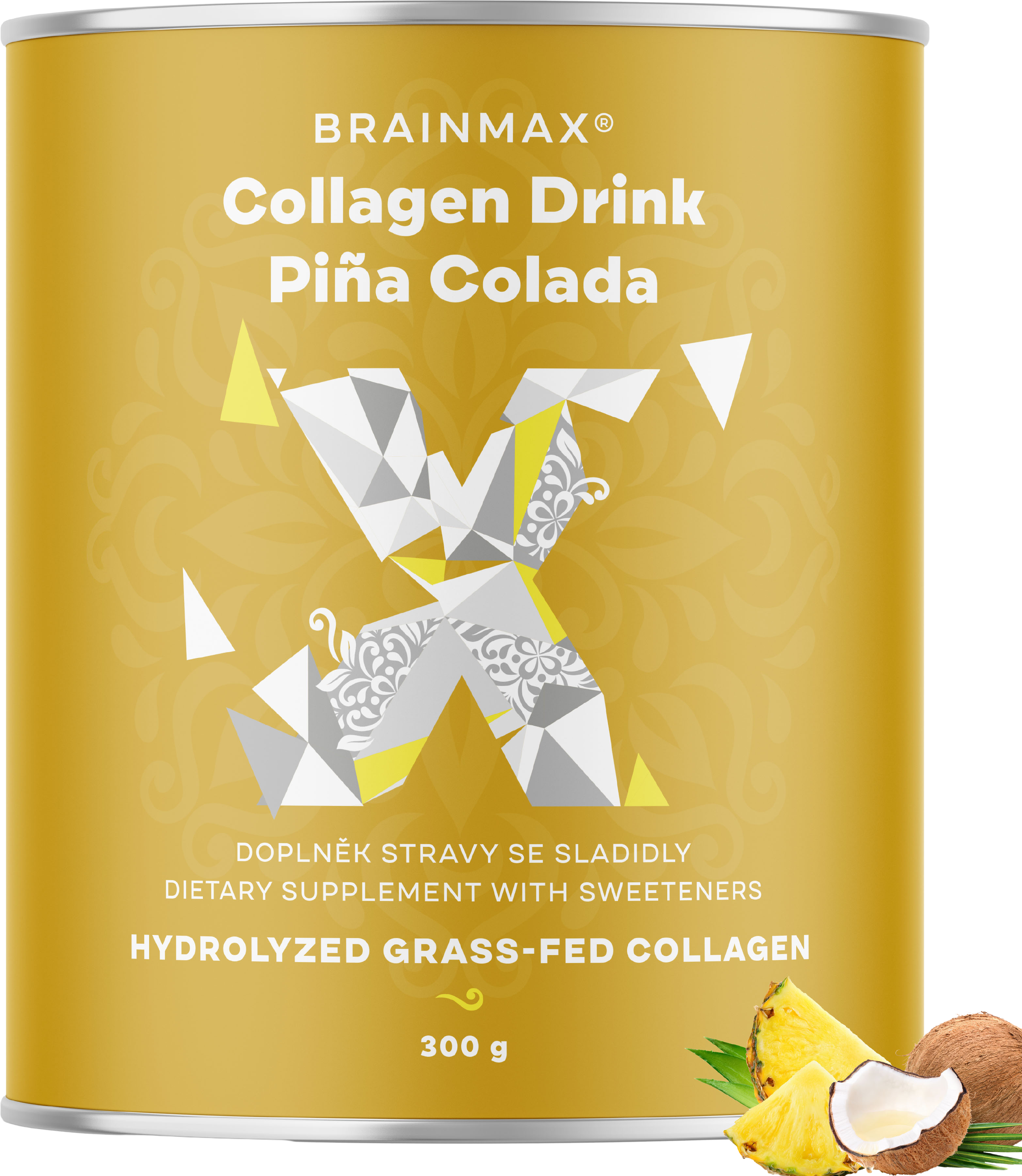 BrainMax Kolagen nápoj, piña colada 300 g
