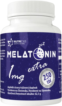 Nutricius Melatonin 1mg extra, 250 tablet