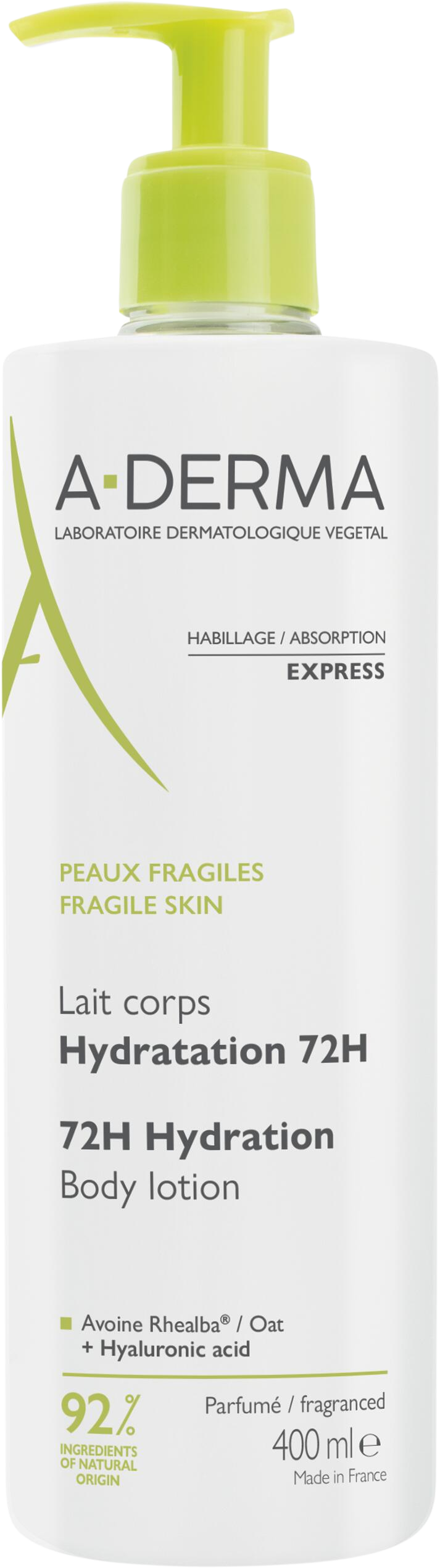 A-Derma Tělové mléko 72h hydratace 400 ml