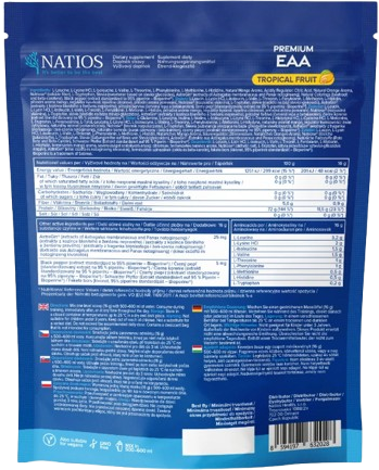 Natios Premium EAA, Tropické ovoce 320 g