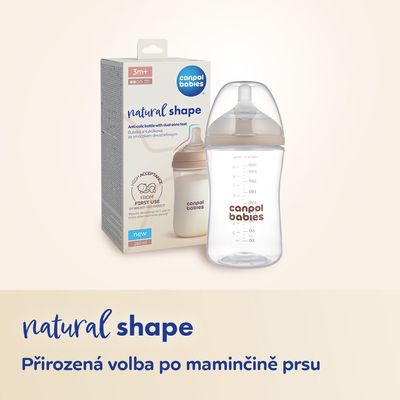 Canpol babies Savička k lahvi Natural Shape 12m+, 2 ks