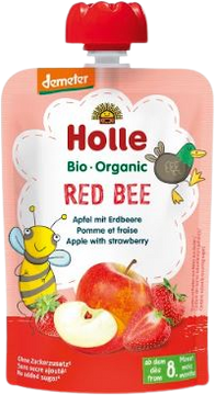 Holle Bio pyré - Red Bee- Jablko s jahodami 100 g