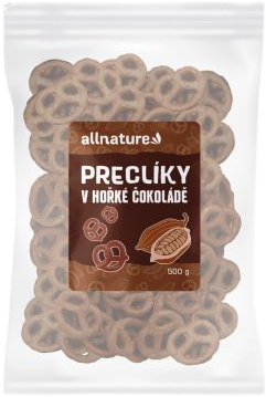 Allnature Preclíky v hořké čokoládě 500 g