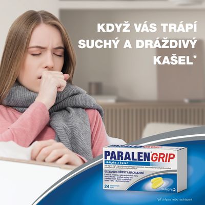 Paralen Grip Chřipka a kašel 24 tablet
