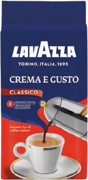 Lavazza Crema e Gusto mletá káva 250 g