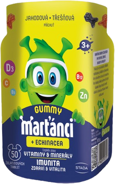 Marťánci Walmark Gummy Echinacea 20 mg želatinové tablety 50 ks