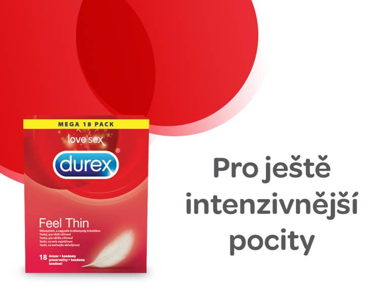 Prezervativ DUREX Feel Thin 18 ks, banner