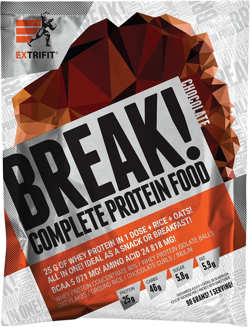 Extrifit Protein Break! Food - čokoláda 90 g