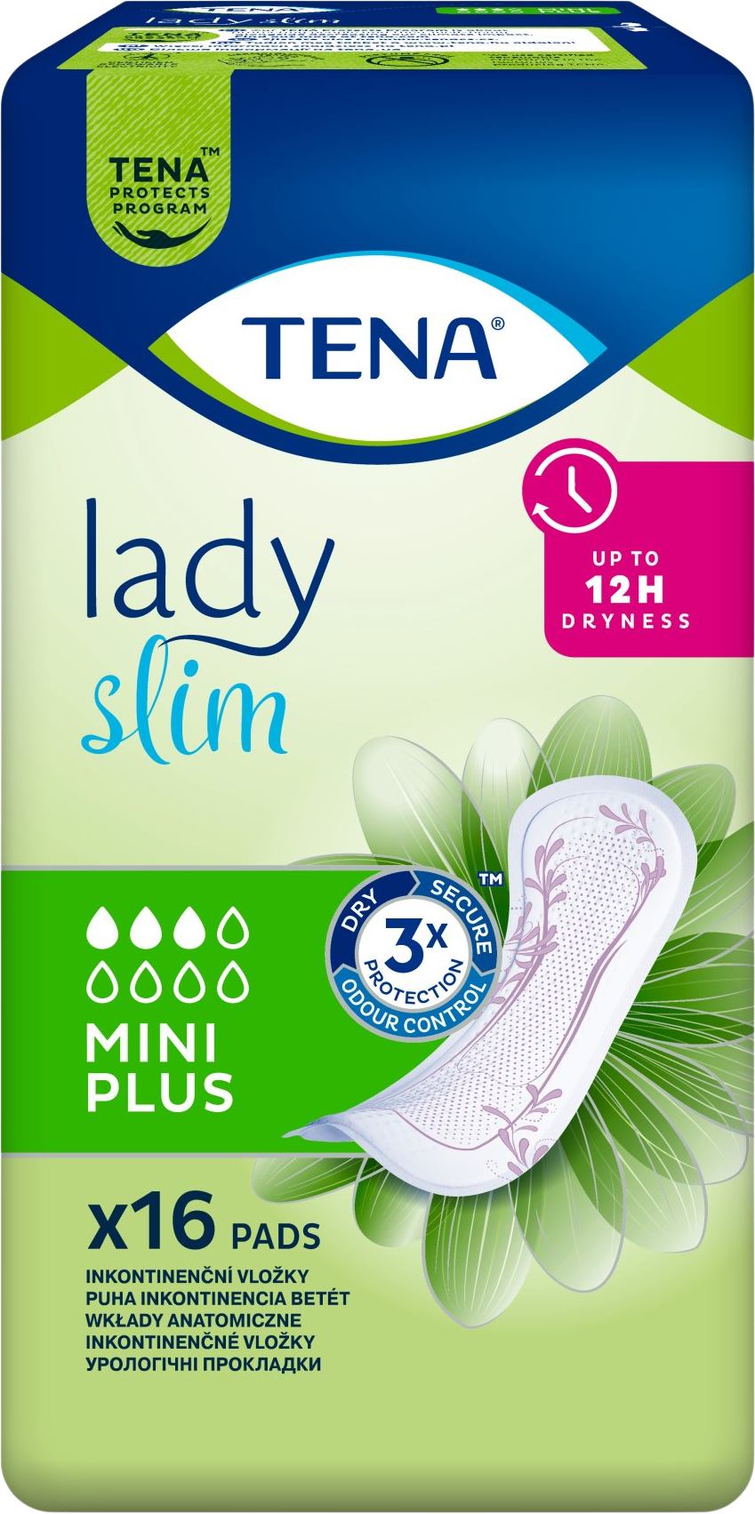 Tena Lady Mini Plus Slim Inkontinenční vložky 16 ks