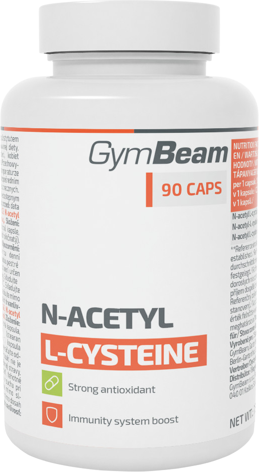 GymBeam N-acetyl L-cystein 90 kapslí