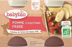 Babybio jablko s jahodami 2 x 130 g