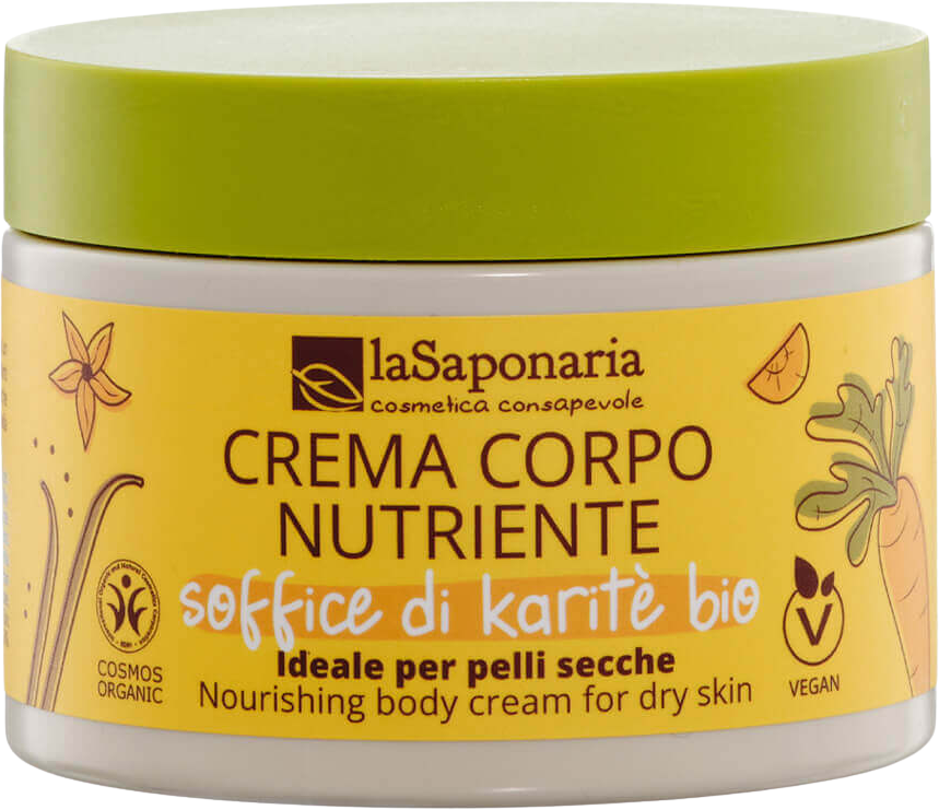 laSaponaria Výživný tělový krém s BIO bambuckým máslem 200 ml