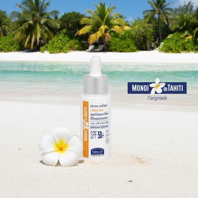 Helan Rozjasňující tónované pleťové sluneční sérum proti pigmentovým skvrnám SPF 50+ 30