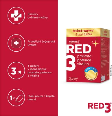 Cemio Red3 100 kapslí