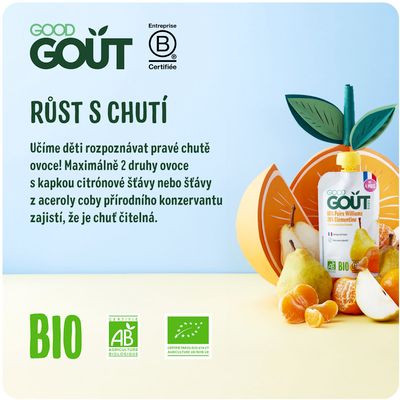 Good Goût BIO Hruška s klementinkou 120 g