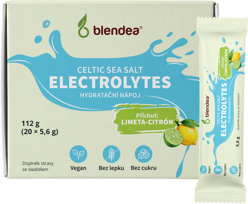 Blendea Elektrolyty hydratační nápoj s příchutí Limeta-citrón 20 x 5.6 g