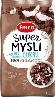 Emco Super mysli čokoláda kokos 500 g