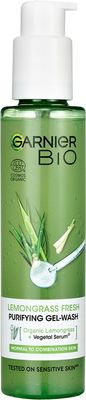 Garnier BIO Intenzivní čisticí gel s org. esenciálním olejem z citronové trávy a s org. aloe vera 150 ml