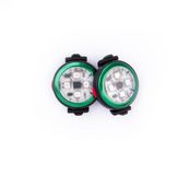 Curli Luumi LED bezpečnostní dobíjecí světýlko na obojek - green 2 ks