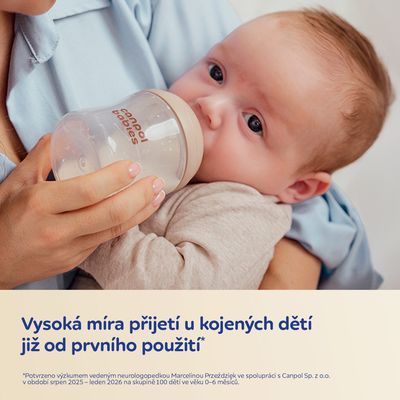 Canpol babies Savička k lahvi Natural Shape 3m+, 2 ks