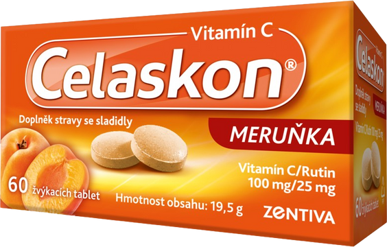 Celaskon Meruňka 100mg, 60 tablet