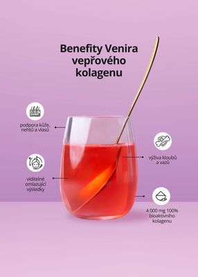 Venira kolagenový drink pro vlasy, nehty a pleť meloun 30x6,3g