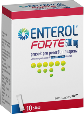 Enterol Forte 500mg perorální prášek pro přípravu suspenze 10 sáčků
