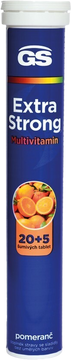 GS Extra Strong multivitamin s minerály eff. 25 šumivých tablet