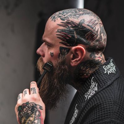 Angry Beards Váleček na růst vousů s čističem 50 ml