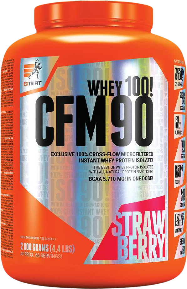 Extrifit CFM Instant Whey Isolate 90 jahoda 2 kg