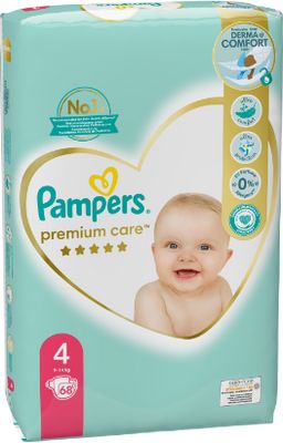 Pampers Premium Care plenky vel. 4, 9-14 kg, 68 ks
