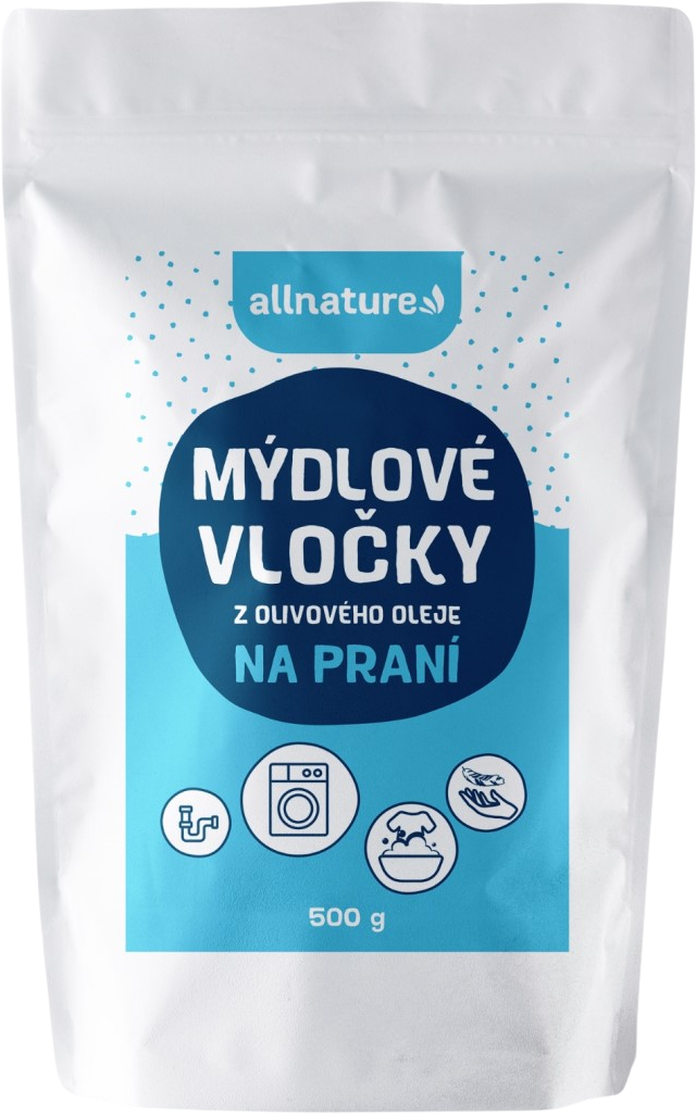 Allnature Mýdlové vločky z olivového oleje 500 g