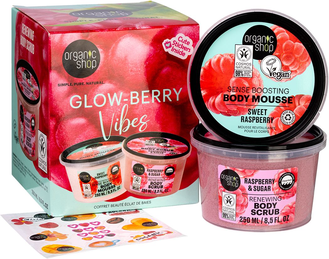 Organic Shop Glow-Berry Vibes Beauty Set 2 x 250 ml