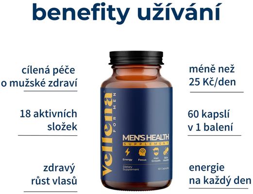 Vellena Mužské zdraví 60 kapslí