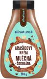 Allnature Arašídový krém s mléčnou čokoládou 260 g