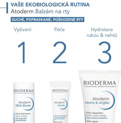 Bioderma Atoderm Balzám na rty 15 ml