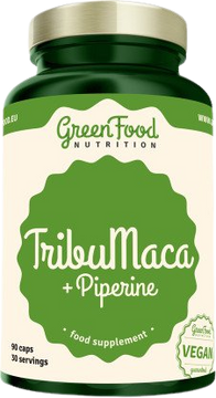 GreenFood Nutrition TribuMaca + Piperine 90 kapslí