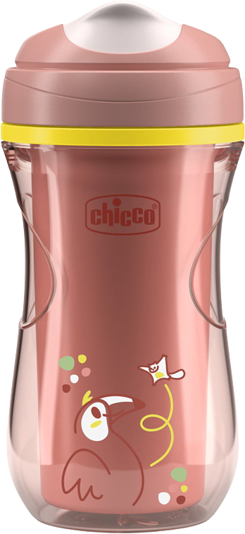 Chicco Hrneček Active s tvrdým náustkem pink, 14m+ 266 ml