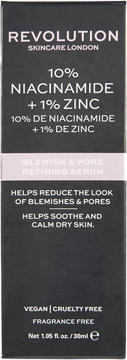 Revolution Blemish and Pore Refining Serum - 10% Niacinamide + 1% Zinc sérum 30 ml