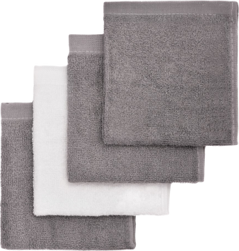 T-Tomi Koupací žínky grey/šedá, 25 x 25 cm, 4 ks