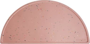 Mushie Silikonové prostírání - Pink Confetti