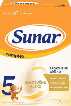 Sunar Complex 5 dětské mléko 600 g