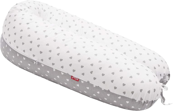 Scamp Kojící polštář Little heart White Grey