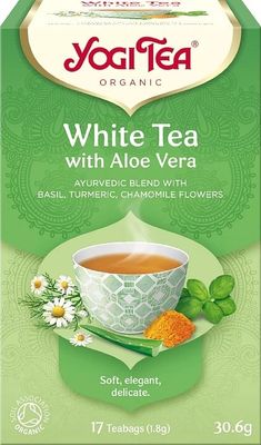 Yogi Tea BIO Čaj bílý s aloe vera 17 sáčků