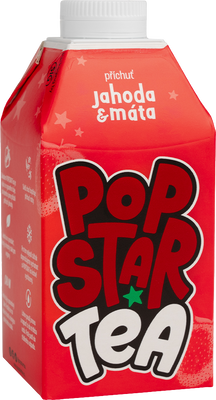 POPSTAR Tea Jahoda & Máta 0.5 l